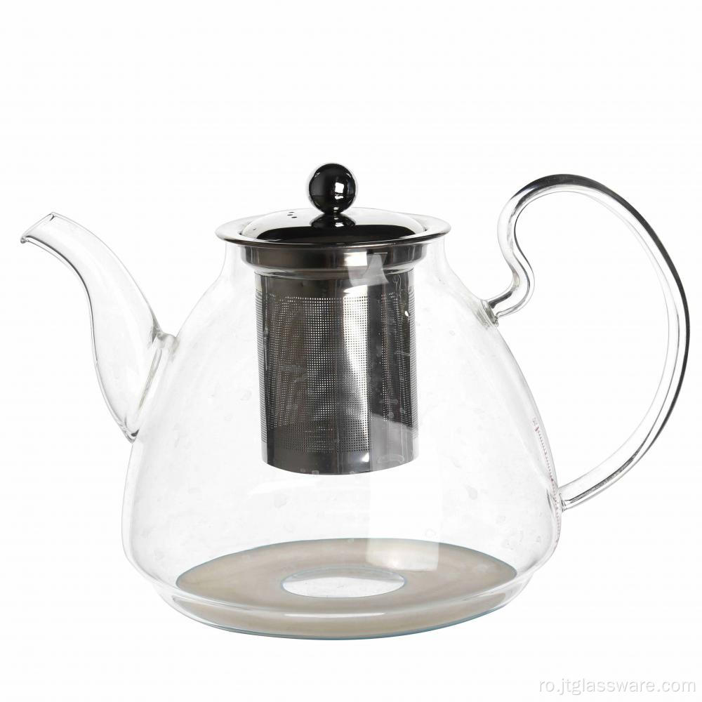 Ceainic din sticlă borosilicată lucrat manual pentru a găti ceaiul
