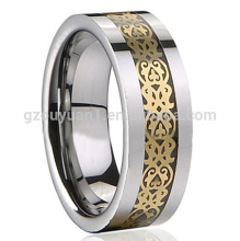 Tungsten Ring, New Tungsten Ring, Men's Tungsten Ring, Inlay Tungsten Ring