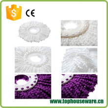white and purple mop head all cotton mop