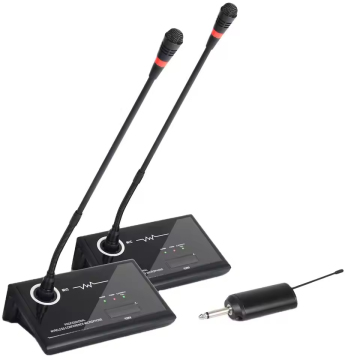 Professional Meeting and Lecture Broadcasting Equipment: Including Condenser Microphones, Goose-Neck Microphones, and Conference Systems