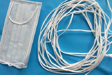 Ear loop for surgical face masks