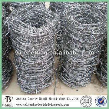 iron galvanized barbed wire fence spools