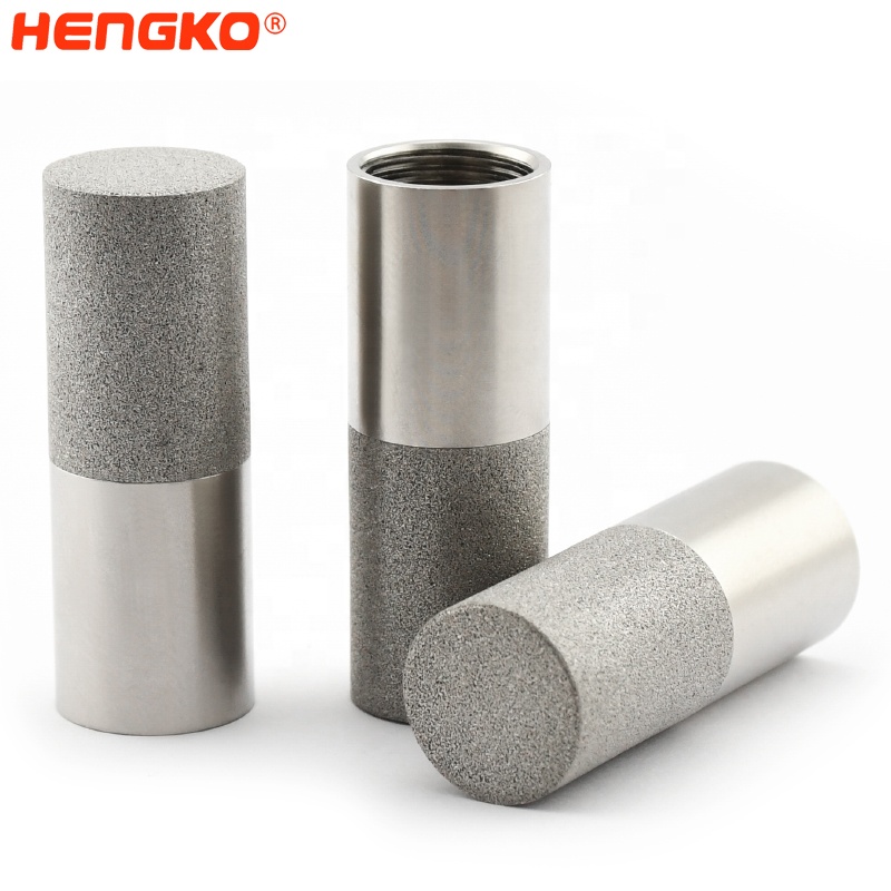 HNEGKO High quality sintered porous stainless steel waterproof sensor housing 60-90 microns for dew point sensor enclosure