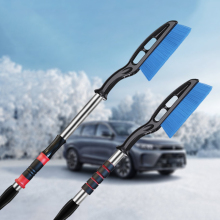 Adjustable Length Car Snow Brush with Ice Scraper and Frost Scrape Deicing Tool