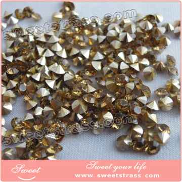 Wholesale loose non flat back pointed rhinestones