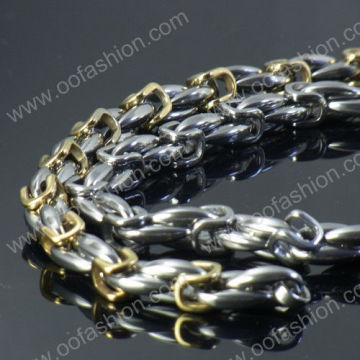 Gold silver tone Stainless steel Man jewelry bracelet ,,stainless steel man jewelry