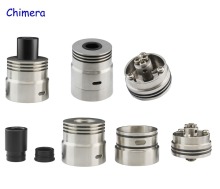 Chimera wide bore drip tip 26650 rda atomizer, triple coils atomizer