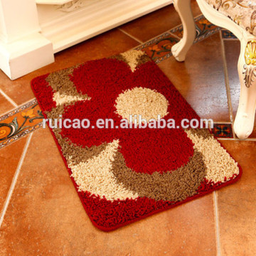 flower Nylon and polypropylene carpet, doormat