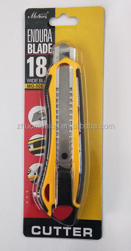 18MM Utility Knife Snap Off Blades Safety Multi Knife Art Knife Outdoor Tools