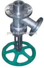 Jacketed flush vessel bottom valve,melt Valve,Stainless Steel Valve