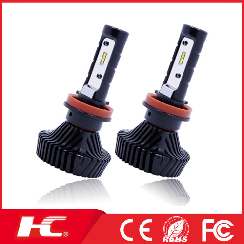 6s fanless H8 H9 h11 car led headlight bulbs use P hilips or E dison LED source