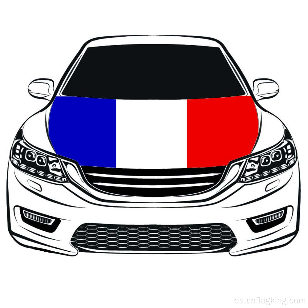 La bandera de la capilla del coche de la bandera de Francia de la Copa del mundo 100 * 150cm