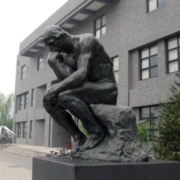 garden decoration theme park statue metal craft thinker bronze foundry