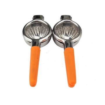 Stainless Steel Manual Squeezer with Silicone Orange Handle