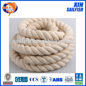cheap price white cotton rope soft braided cotton rope