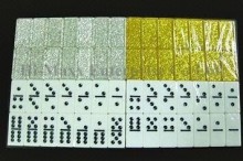 velvet transparent domino game set