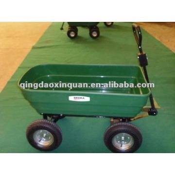 plastic tray dumping wagon garden cart