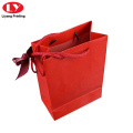 Bolsas de papel OEM bolsita de joyería roja de lujo