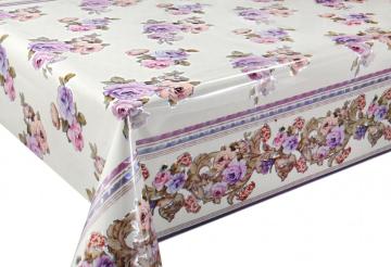 3D Laser Coating Tablecloth Navy Blue