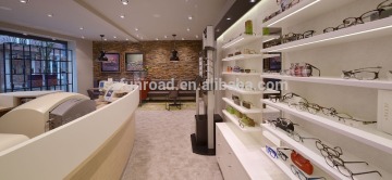 Wooden display show counters glass display showcases for sun glasses store design