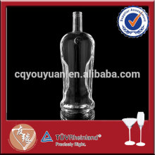 Machine blown 1.7 liter glass bottles for alcohol drink