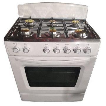30 inci Gas Dapur Range 6 Burners Stainless Steel Baking Oven