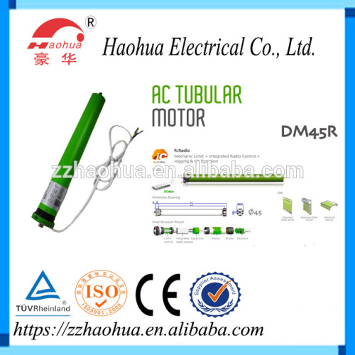 Tubular motor for blinds, shades & shutters