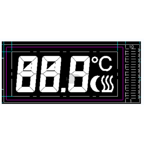 HTN Low Power Consumption Body Thin LCD Display