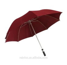 Aluminum shaft automatic open high quality golf umbrella