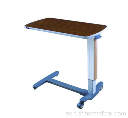 Mesa de cama ajustable de aluminio para hospitales