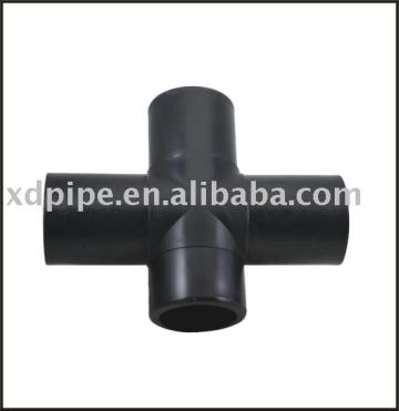 Butt Fusion Cross Fitting PE PIPE FITTING