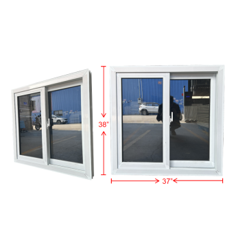 PVC Windows: Double Glazed Tinted Glass Hurricane Impact Sliding Windows for Bahamas