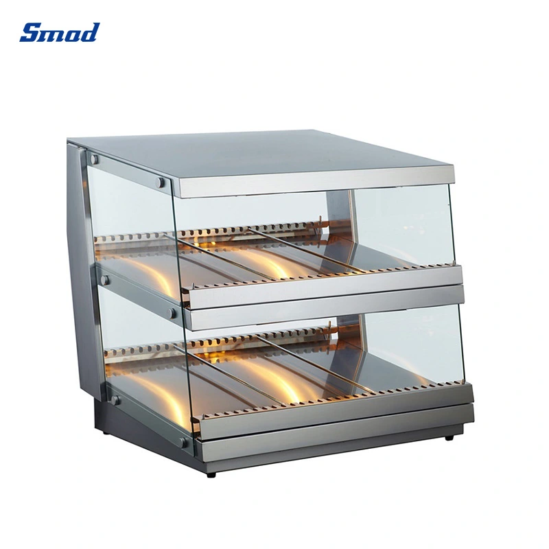 Smad Mini Commercial Store Countertop Food Warmer Hot Display Showcase