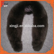 Long / Dyed Black / Fox Fur Collar