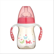 180ml Tritan feeding bottle with handle Wide neck