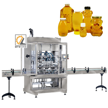 MTW Sola Cabeza Pesaje y Maquina Tapadora de Llenado de Tarros de Miel