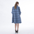 Cappotto in cashmere blu plaid Vogue