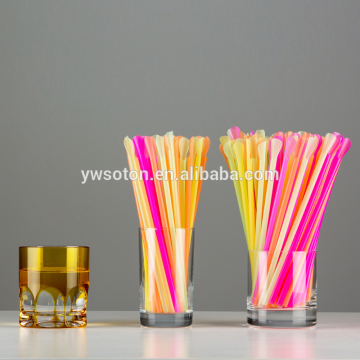 Dispoasble Plastic Drinking PP Material Spoon Straws Soupspoon Straws