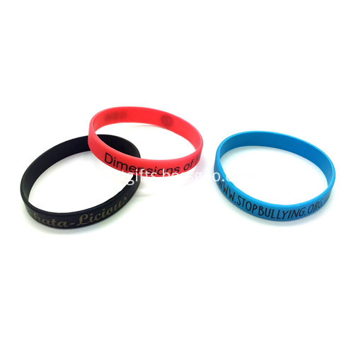 Promotional Printed Silicone Wristbands-202122mm