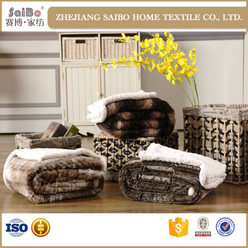 thick polyester organic cotton blanket