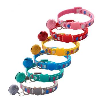 Luxury Multicolor Small Pet Cat Collar with Bell