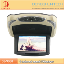9inch retractable motorized car roof dvd monitor with av input