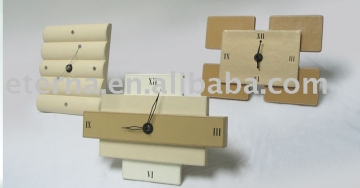 leather clock