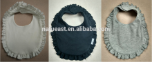 Ruffle baby bib 100% cotton no minimum quantity 2016