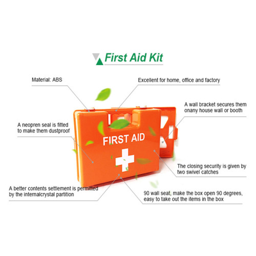 Caja de kit de primeros auxilios de ABS multifunción multifunción