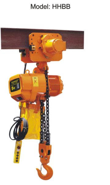 TOYO trolly type 2tons electric hoist /electric chain hoist crane