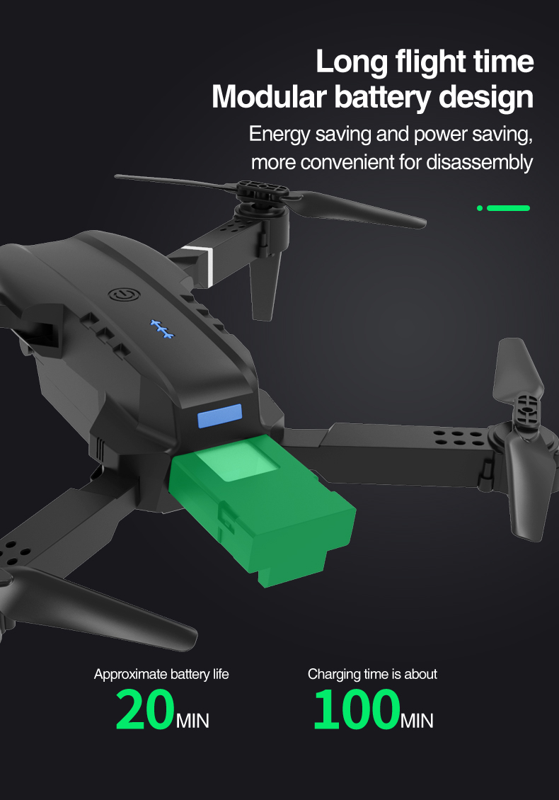 NEW E99 MAX 4K 1080P HD Dual Camera With WiFi FPV Altitude Hold Mode Profesional Helicopter Foldable Quadcopter