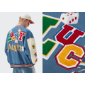 Mens Blue Varsity Jacket Baseball Capsule