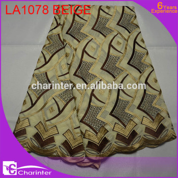 latest swiss lace fabric french lace fabric swiss voile lace big lace nigerian lace clothing lace LA1078 beige