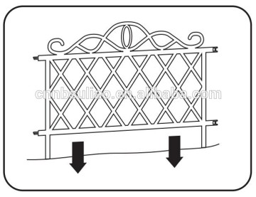 plastic garden border fence